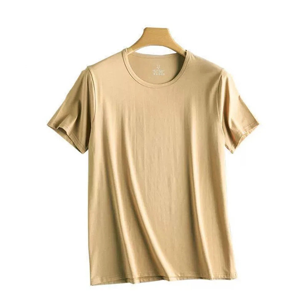 Ice Silk Lightweight Men's T Shirts with Comfortable Fit for Summer Days