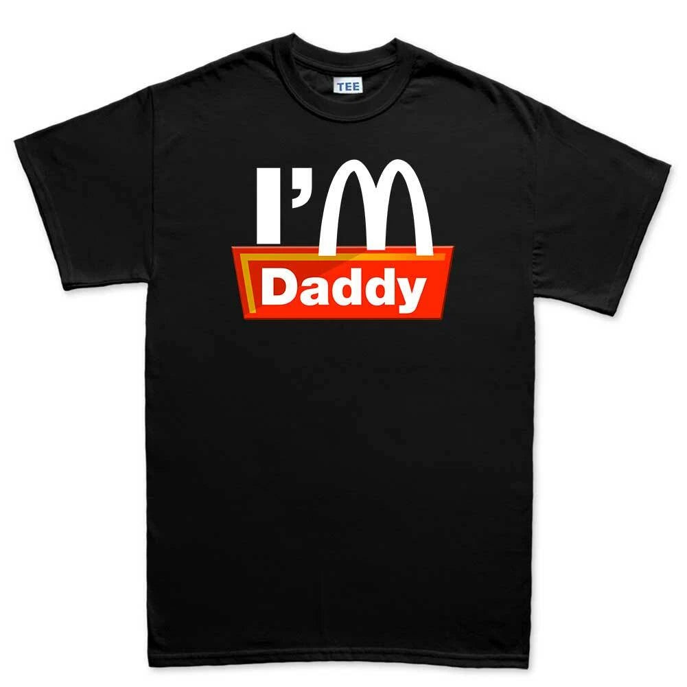 Daddy McDonald Fast Food Funny Fathers Day Gift Present Joke Mens T shirt Tee