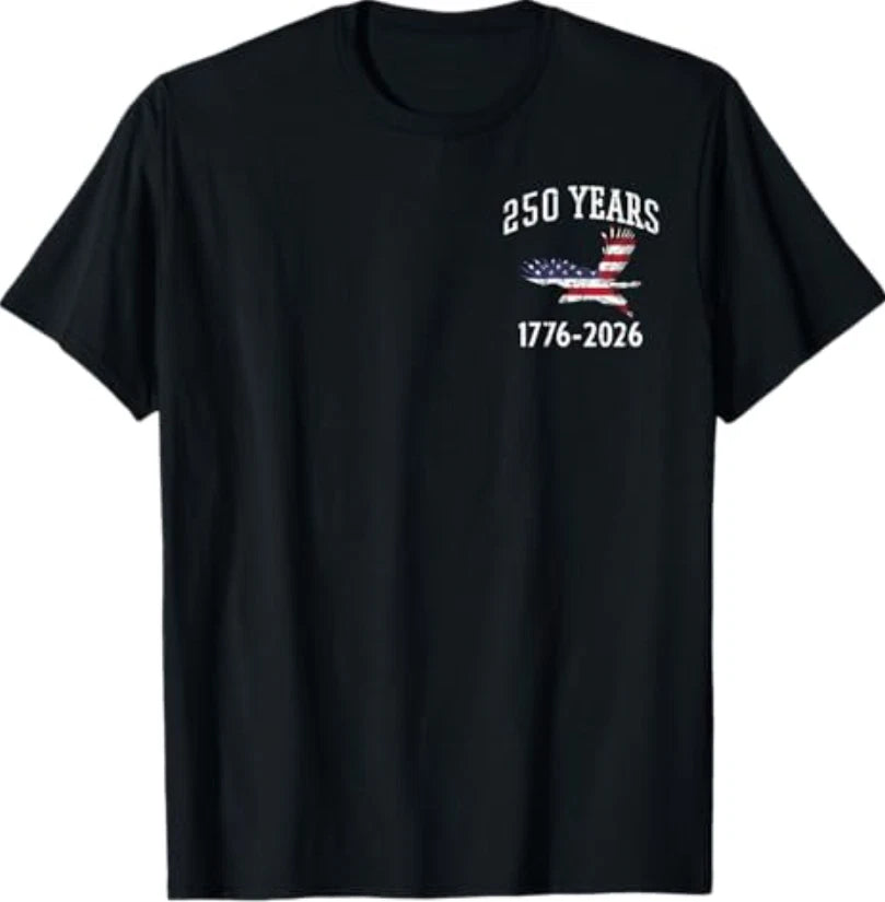 250th Anniversary USA Shirt American 250 Year Flag Tees T Shirts for Men Women
