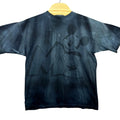 VINTAGE 90s Mickey Mouse T-Shirt Mens L Black Tie Dye Acid Wash Single Stitch