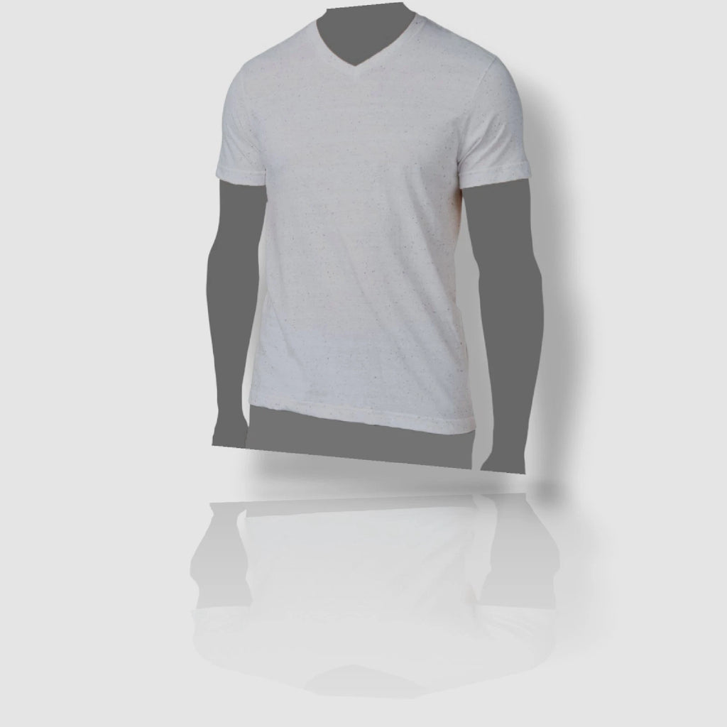 $75 Alfani Men's White Short Sleeve Tee Casual Undershirt V-Neck T-Shirt Size M