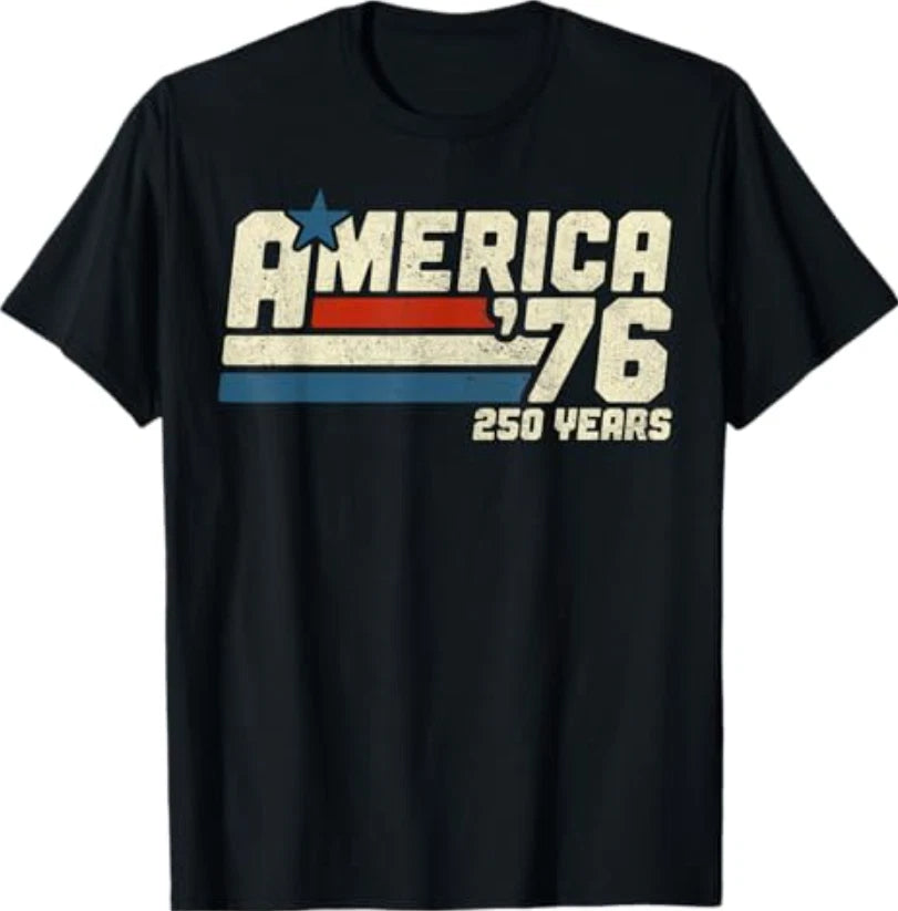 250th Anniversary USA Shirt America Retro 250 Years 1776 2026 Tee T-Shirt