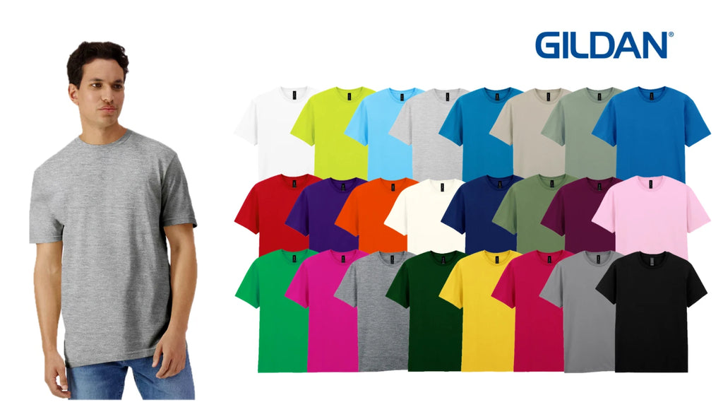 Gildan Lightweight Short Sleeve Cotton Tee T-Shirt S-3XL