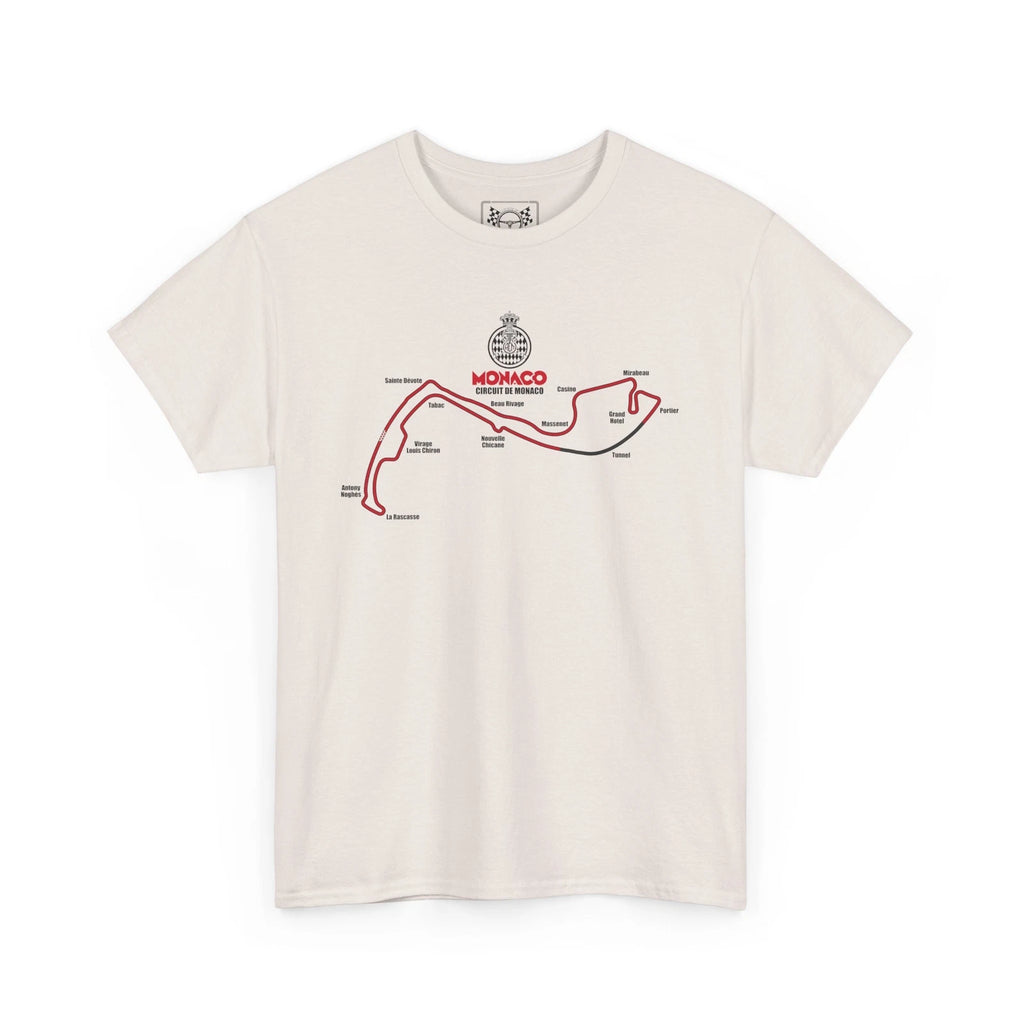Monaco GP Circuit Map T-Shirt - Street Race Track Tee - Formula Racing Fans Gift