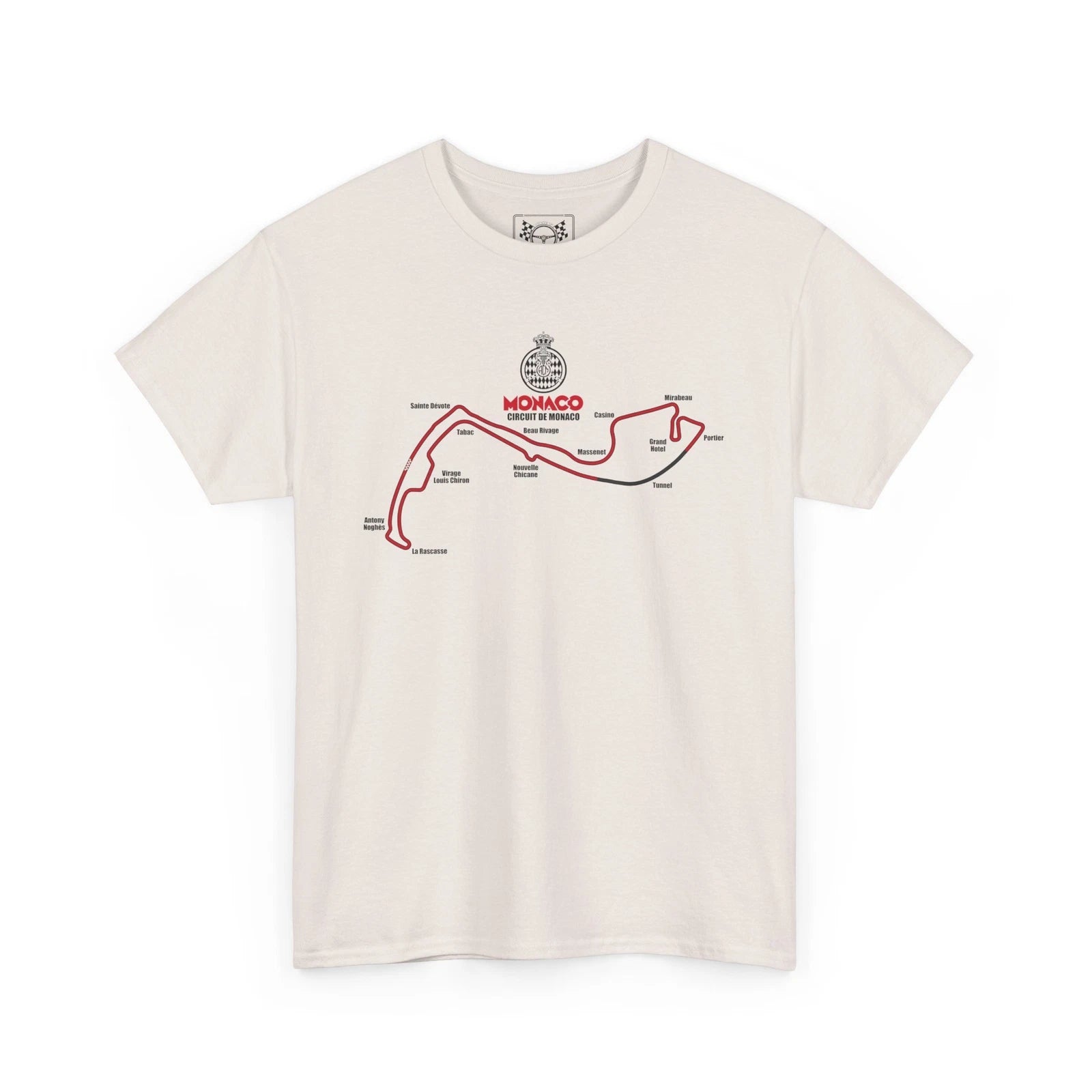 Monaco GP Circuit Map T-Shirt - Street Race Track Tee - Formula Racing Fans Gift