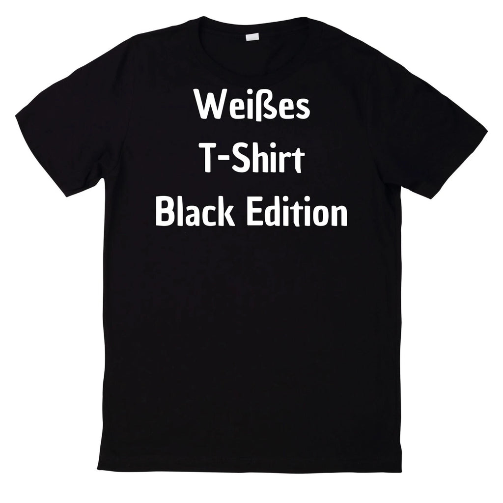 Black Edition Motif White T-Shirt