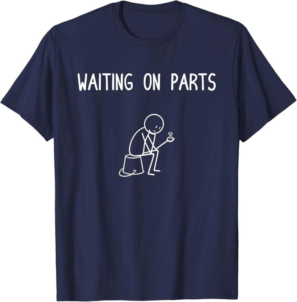 Mechanic Men Auto Repair Waiting on Parts Car Technician Unisex T-Shirt