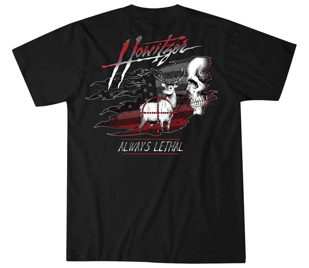 Howitzer Style Men's T-shirt Always Lethal Military Grunt MFG