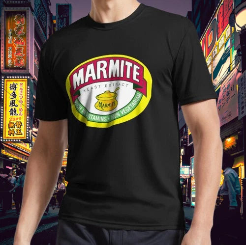 Marmite Yeast Active Logo T-Shirt Funny Size S to 5XL