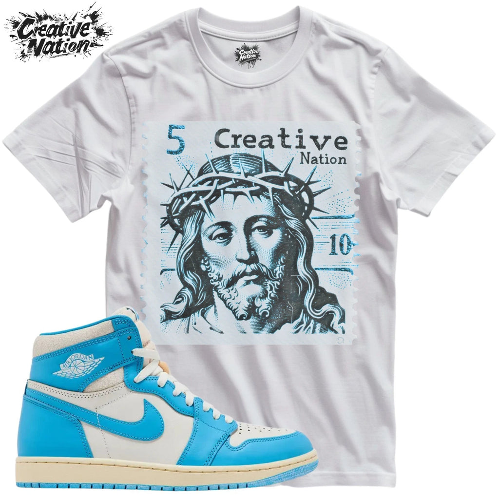 Shirt To Match 1 UNC Reimagined Unisex Tee Sneaker Shirt Jesus Shirt