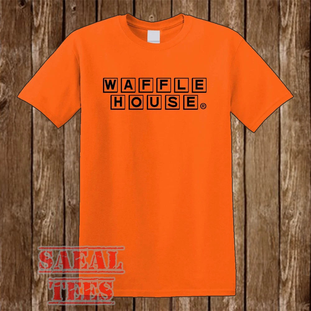 Waffle House Retro Restaurant Men's Orange Size S-5XL