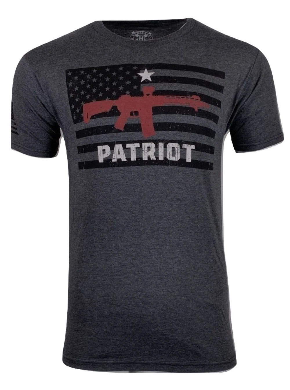 Howitzer Style Men's T-Shirt PATRIOT USA Gray Military Grunt S M L XL 2XL 3XL