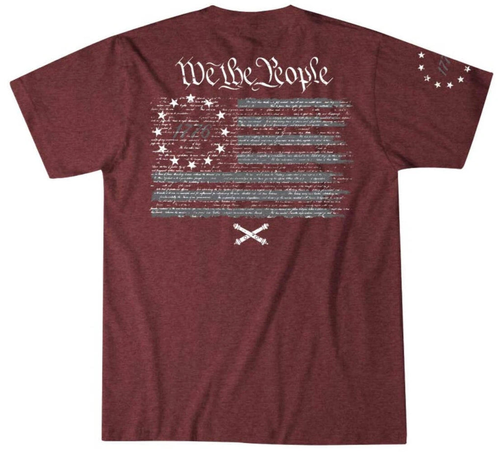 Howitzer Style Men's T-shirt Cannon Flag Military Grunt MFG