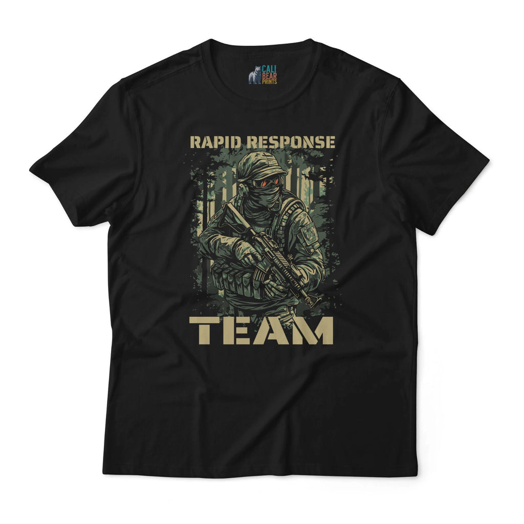 Rapid Response Team Tactical T-Shirt - Military Design Graphic Tee