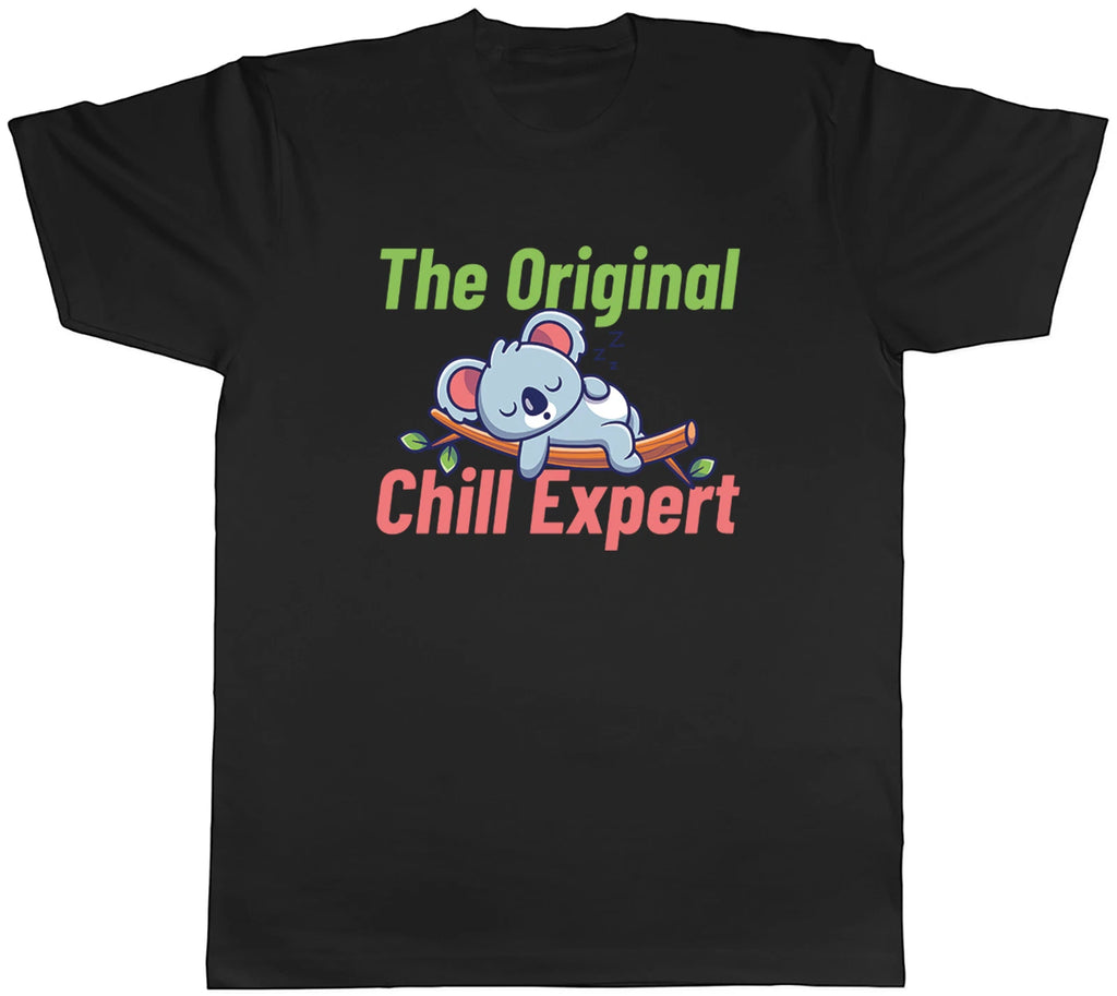 Koala Bear The Original Chill Expert Funny Mens T-Shirt Tee Gift Top