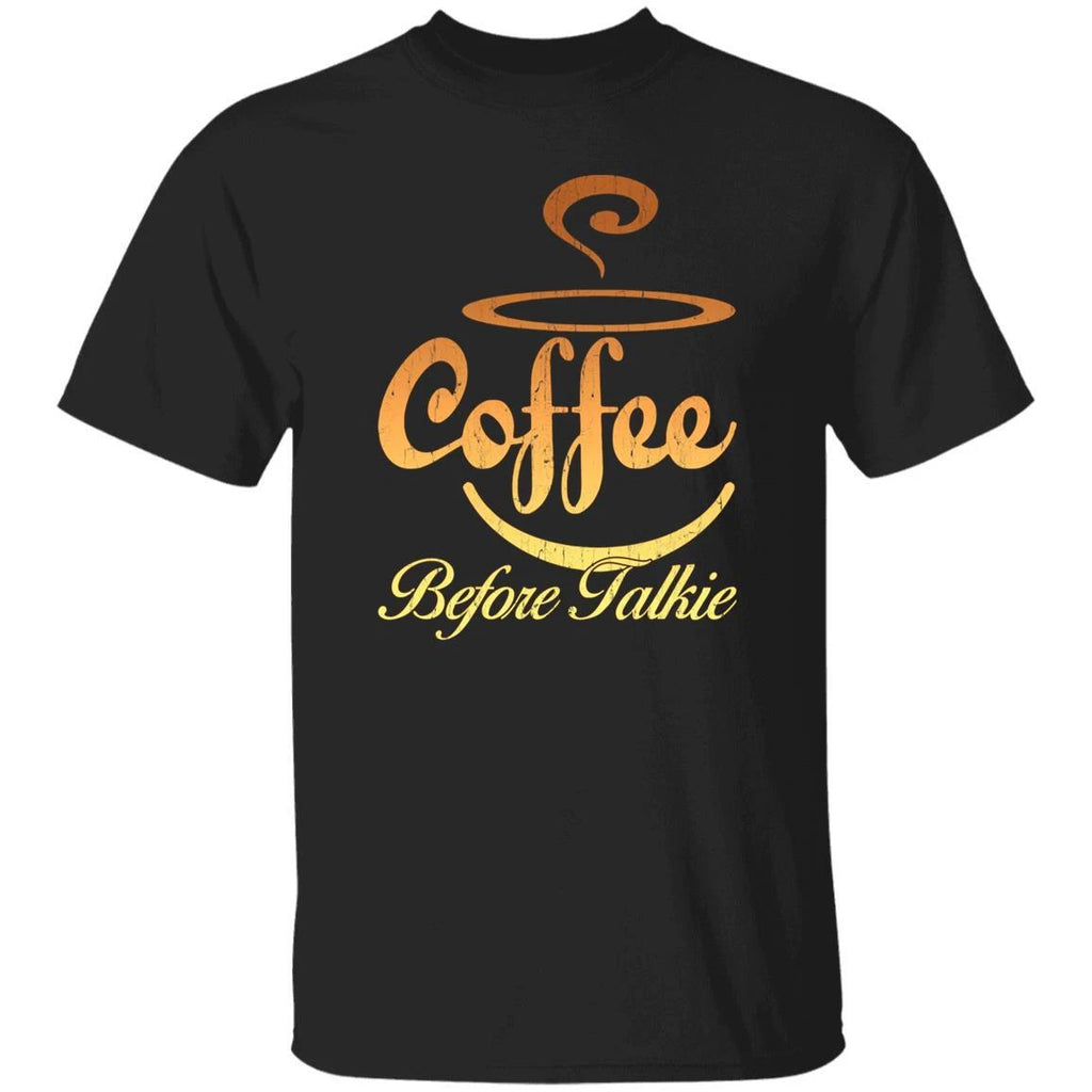 Coffee before talkie Unisex shirt gift cool coffee lover tee black dark heather