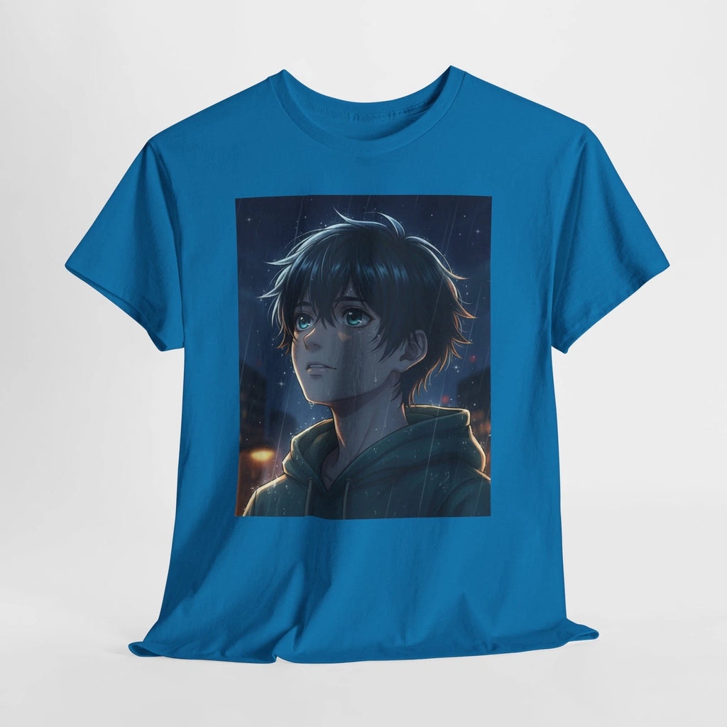 Anime Dreamer T-Shirt – Night Sky Wish Aesthetic Graphic Tee, Manga Style Street