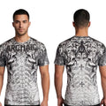 ARCHAIC by AFFLICTION White DEATH SHOUT Short Sleeve Slim Fit Y2K T-shirt NWT