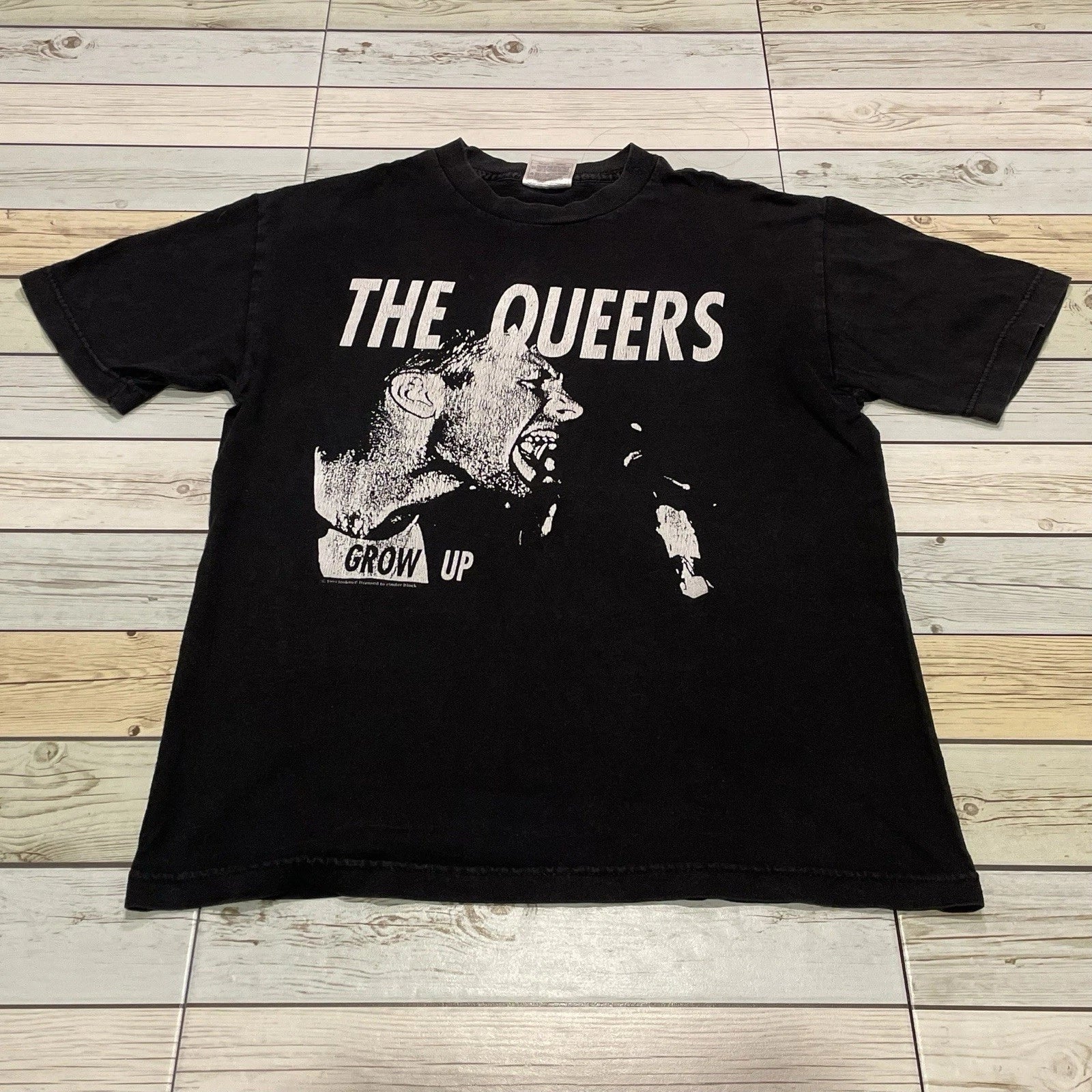 Rare Vintage The Queers Lookout Records Punk Rock Band Tour T Shirt