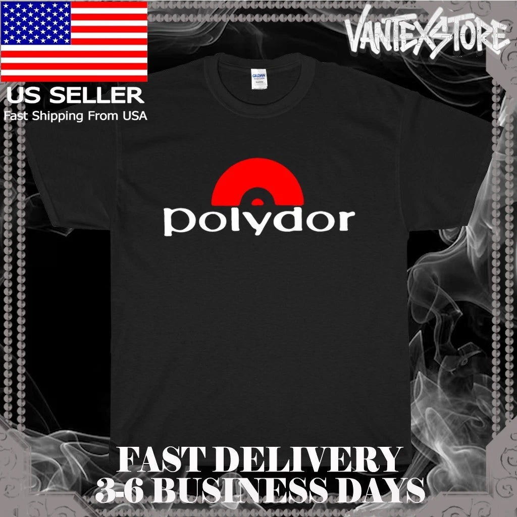 NEW SHIRT POLYDOR RECORDS LOGO MEN'S T-SHIRT FUNNY AMERICAN USA SIZE S-5XL