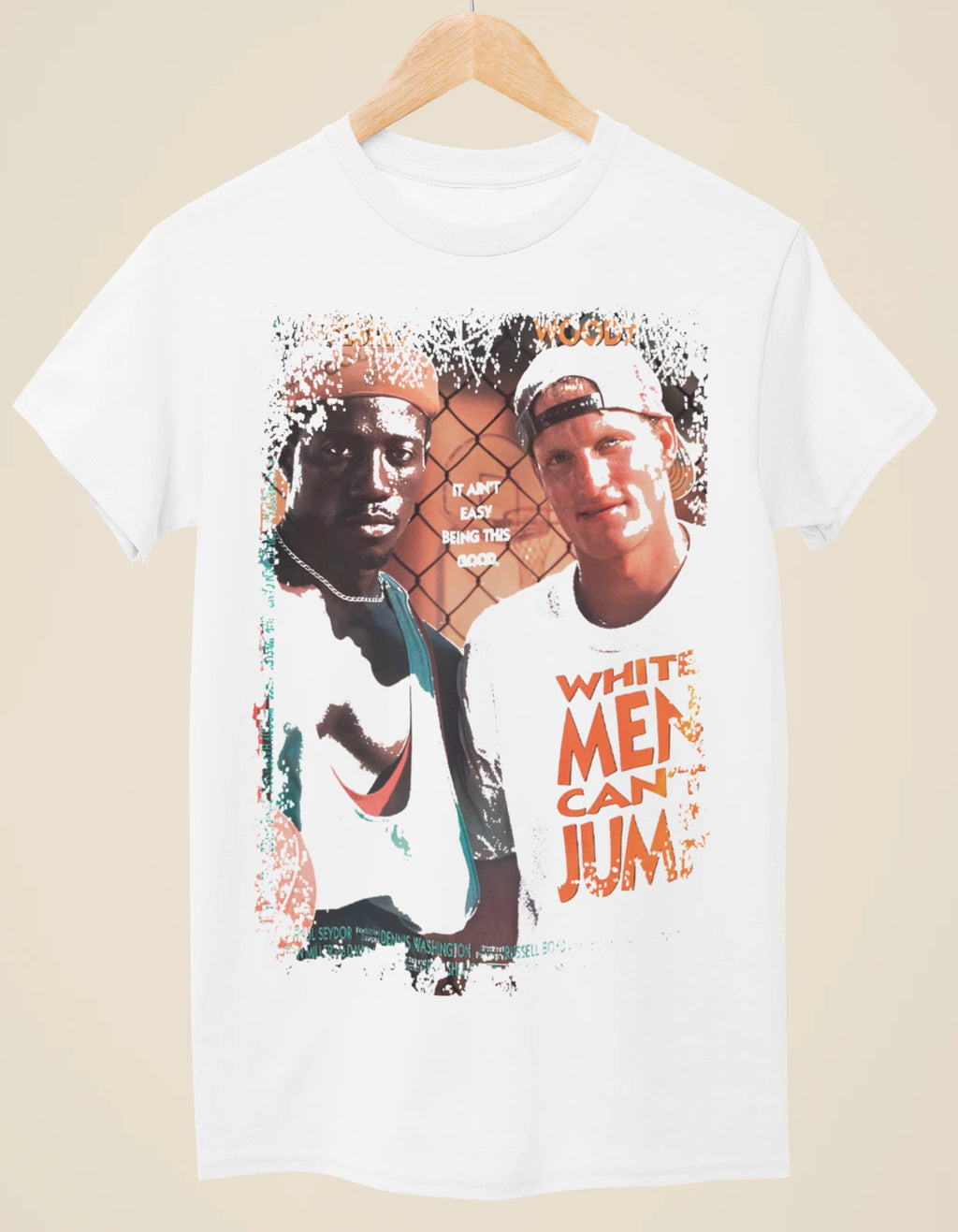 White Men Can't Jump - Movie Poster Inspired Unisex White T-Shirt