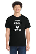 Funny Vodka Introvert T-Shirt Drinking Joke Bar Humor Alcohol Gift Tee