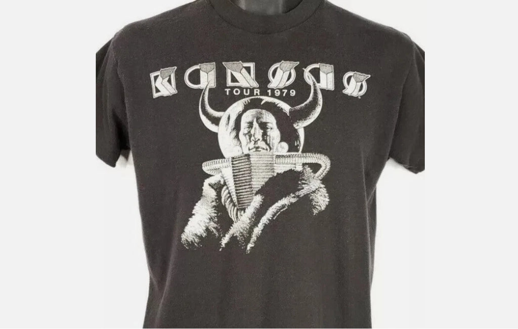 KANSAS BAND T Shirt Vintage 70s 1979 Monolith Tour Native American