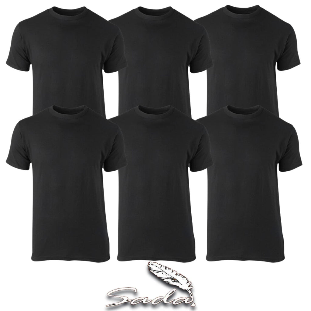 SADA T-Shirt Crew-Neck (6pc)  Short-sleeve 100% Cotton