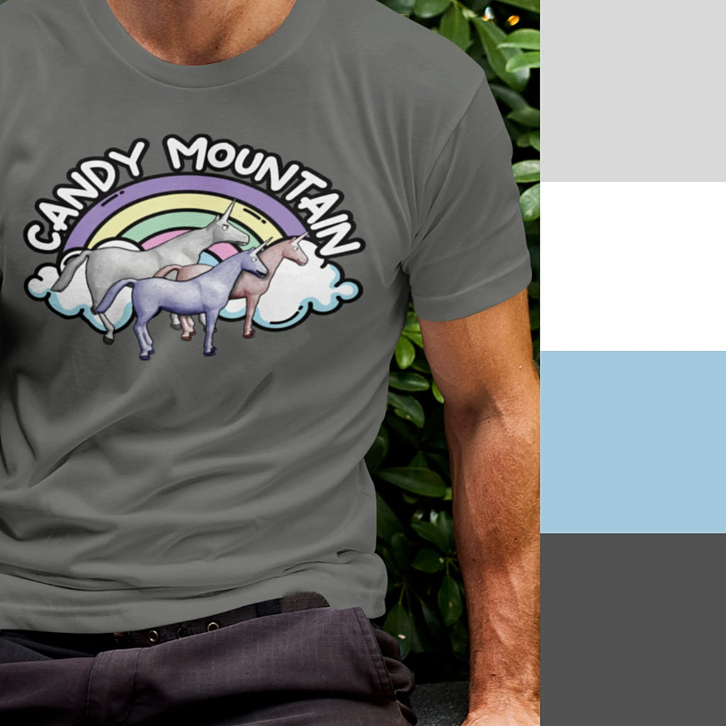 Charlie The Unicorn T-Shirt S-3XL Candy Mountain Ring Ring Hello Funny GIFT TEE