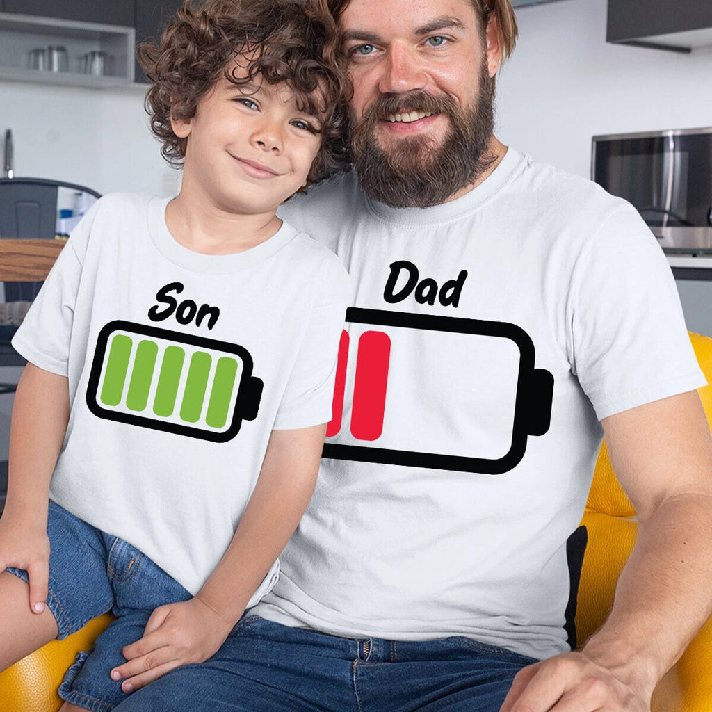 Father Son Matching T shirts Birthday Gift For Best Dad Daddy Men T-Shirt #FD