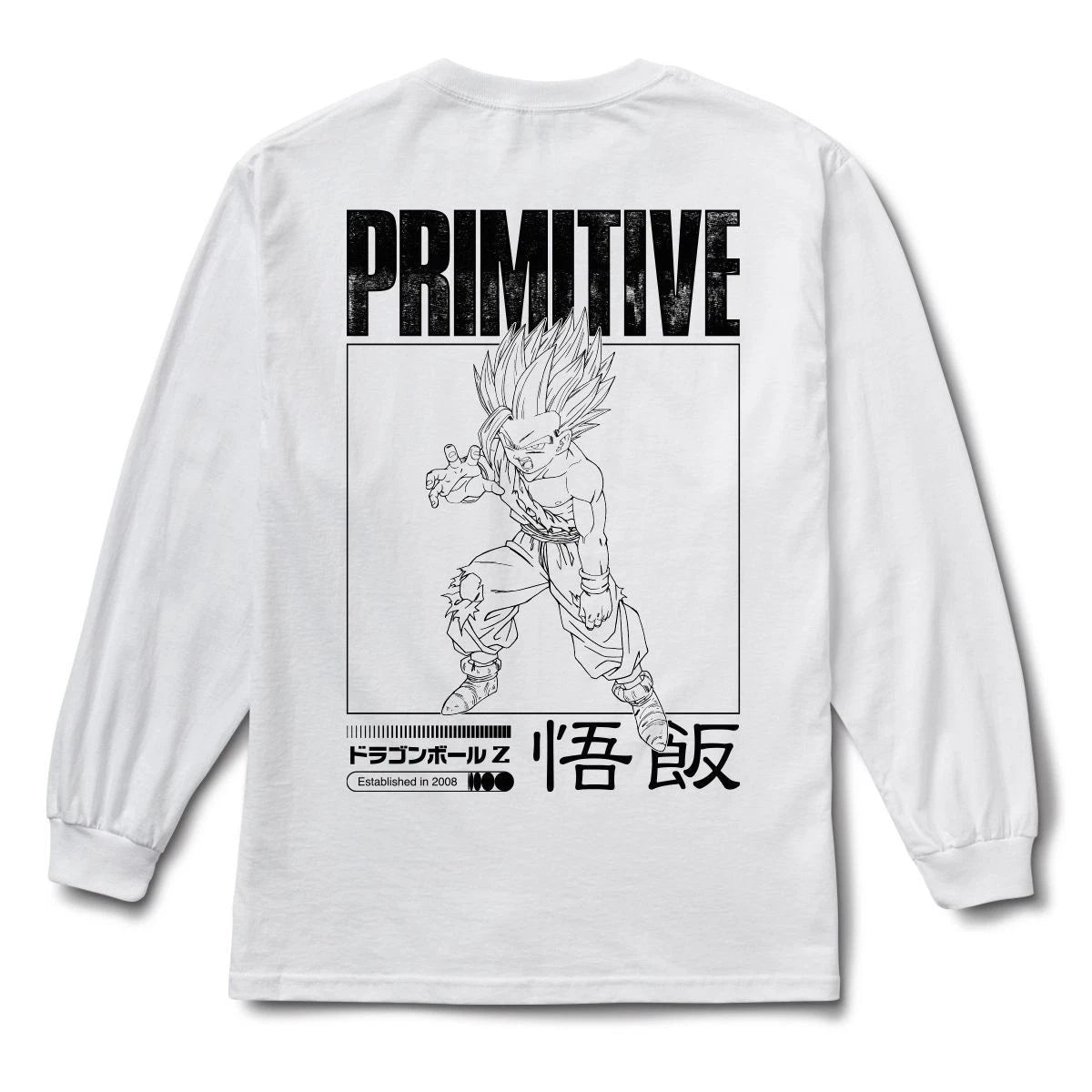 White Primitive X Dragon Ball Z Vengeance Longsleeve Tee