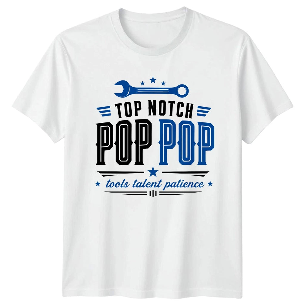 Top Notch Pop Pop Tools Mens T-Shirt Handyman Grandad Fathers Day Gift For Him