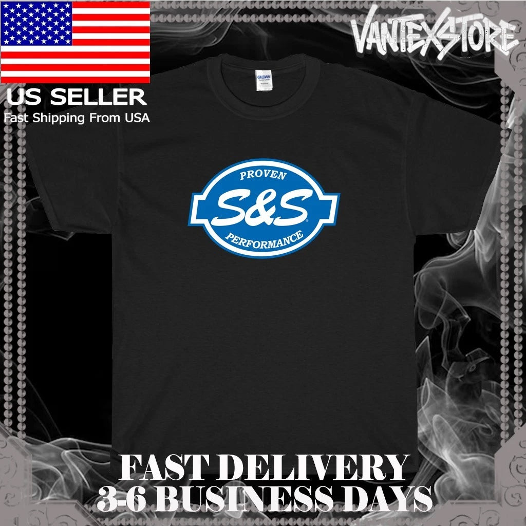 NEW SHIRT S&S CYCLE PROVEN PERFORMANCE LOGO MEN'S T-SHIRT FUNNY SIZE S-5XL