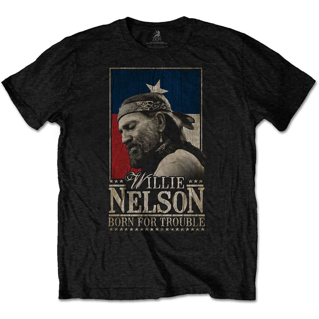 Willie Nelson Born for Trouble Official Mens T-Shirt