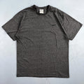 Nike Y2K Silver Tag Medium VTG T Shirt Side Center Swoosh Simple Heather Gray