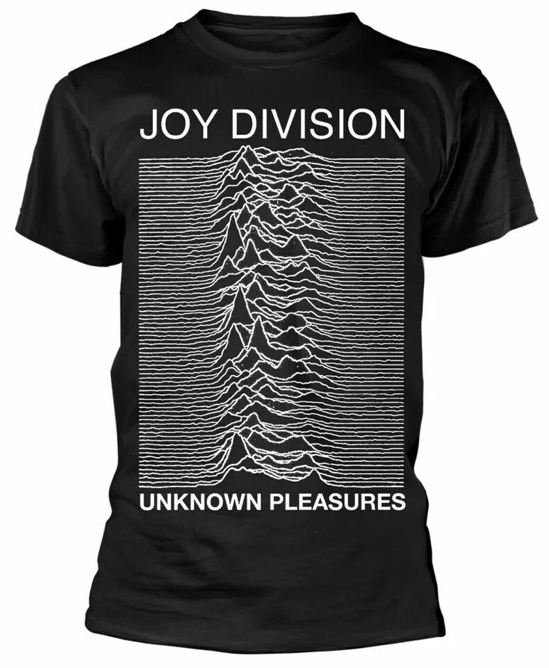 Joy Division - Unknown Pleasures - Official Black T Shirt - (Ian Curtis)