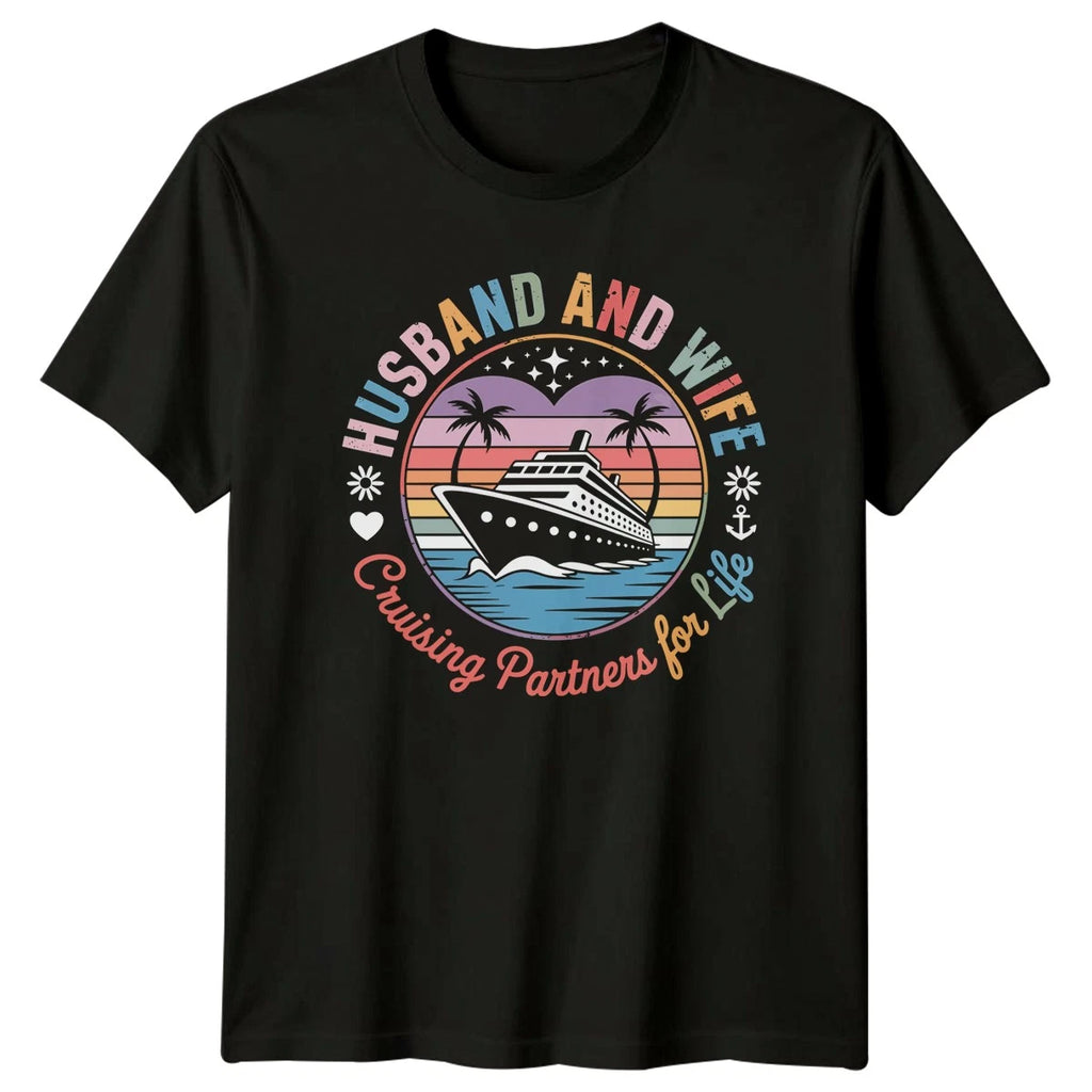 Husband And Wife Cruising Partners For Life Relationships Tee Mens Womens Shirt