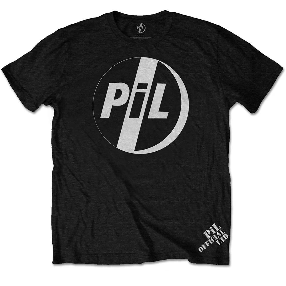 Pil (Public Image Ltd) White Logo Official Unisex T-Shirt