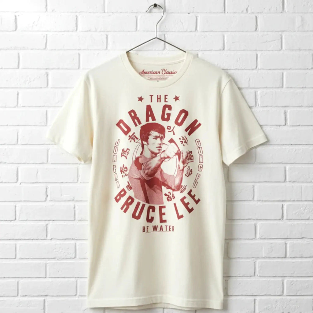 Bruce Lee Dragon Be Water Men's T Shirt Kung Fu Legend
