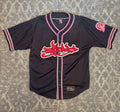 Vintage Tribal Gear Black Jersey 90s Y2K Street Wear Graffiti USA Red Logo