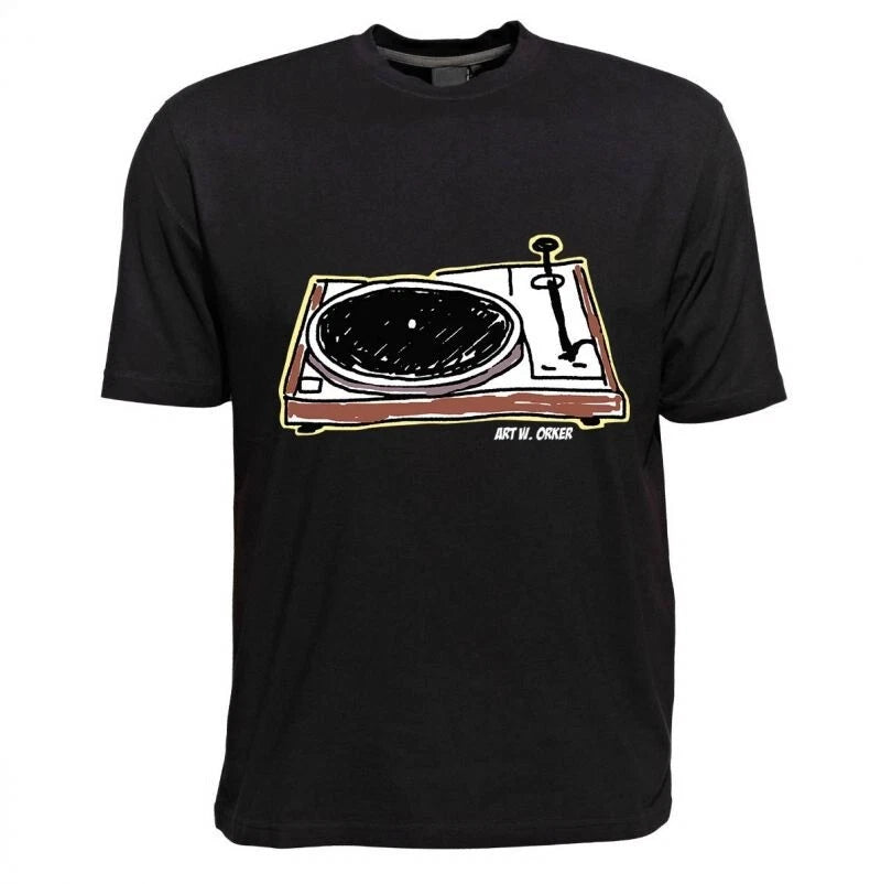 Art W. Orker Pop Art T-shirt Design Turntable Size XXL