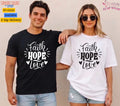 Unisex Retro Faith Hope T-Shirt, Men T shirt,Women T shirt Gift Religion Top