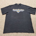 Harley Davidson Shirt Mens 2XL Black New York Cafe Chrome Logo Motorcycle Biker