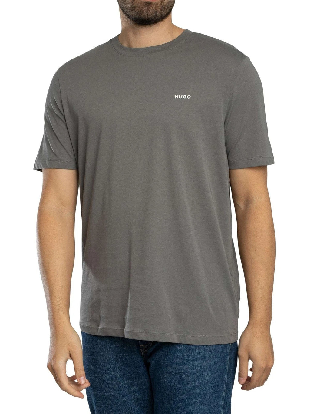 HUGO Men's Dero222 T-Shirt, Grey