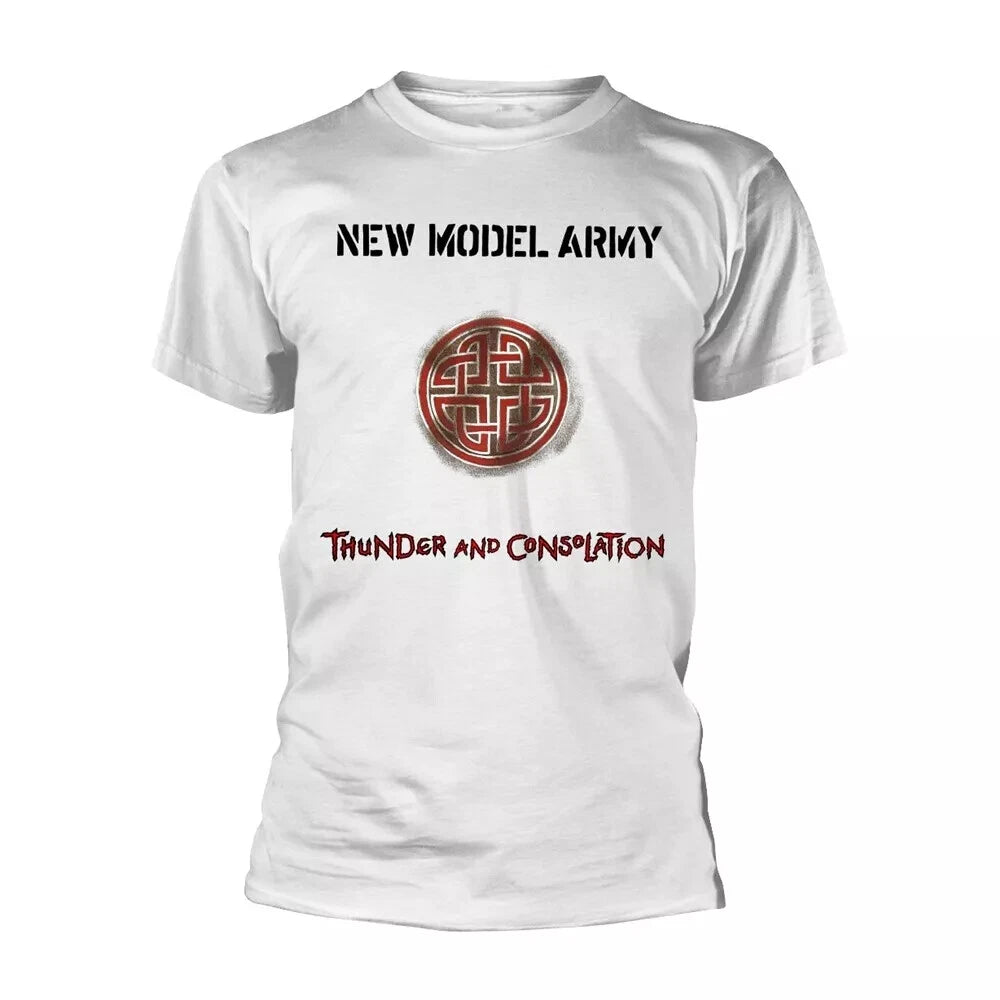 New Model Army (NMA) - THUNDER AND CONSOLATION - White  Official T SHIRT
