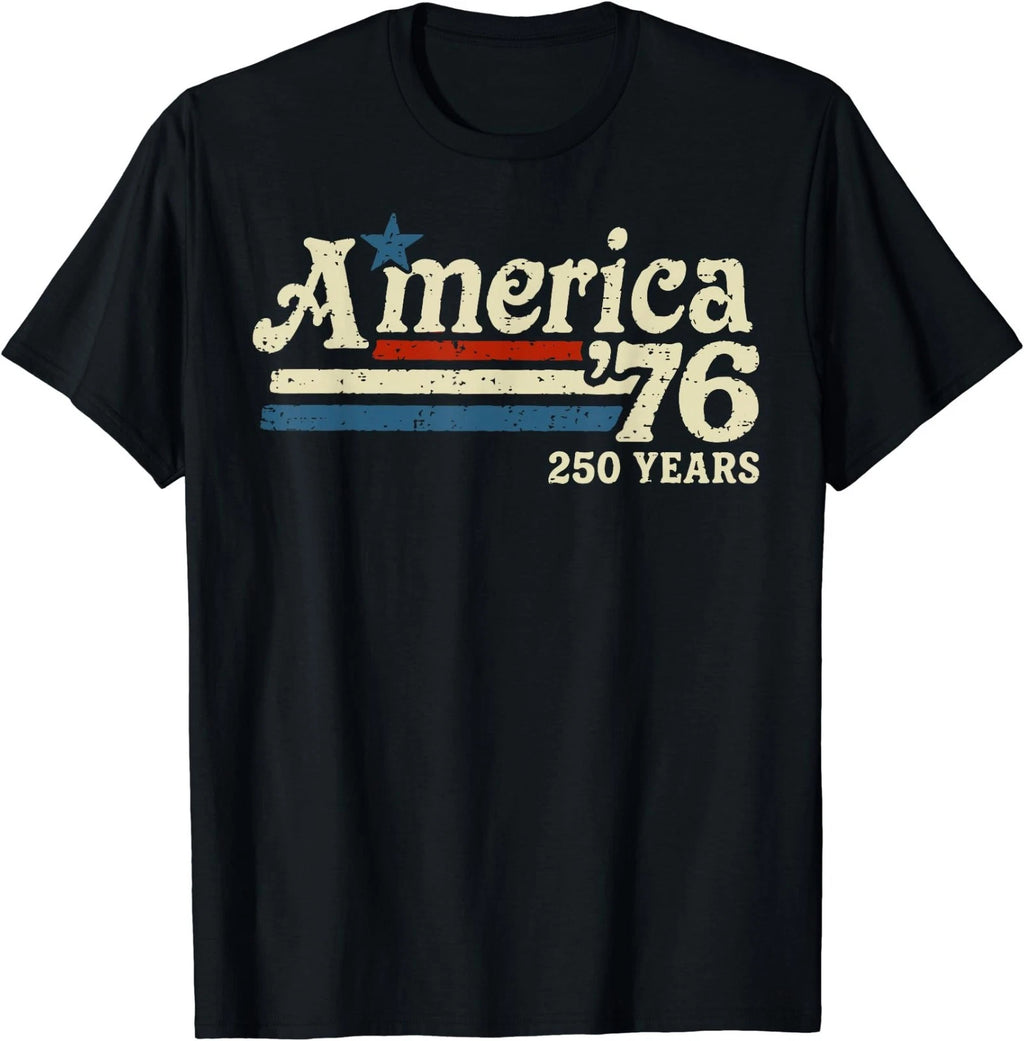 America 76 Retro 250 Years 1776 2026 250th Anniversary USA T-Shirt