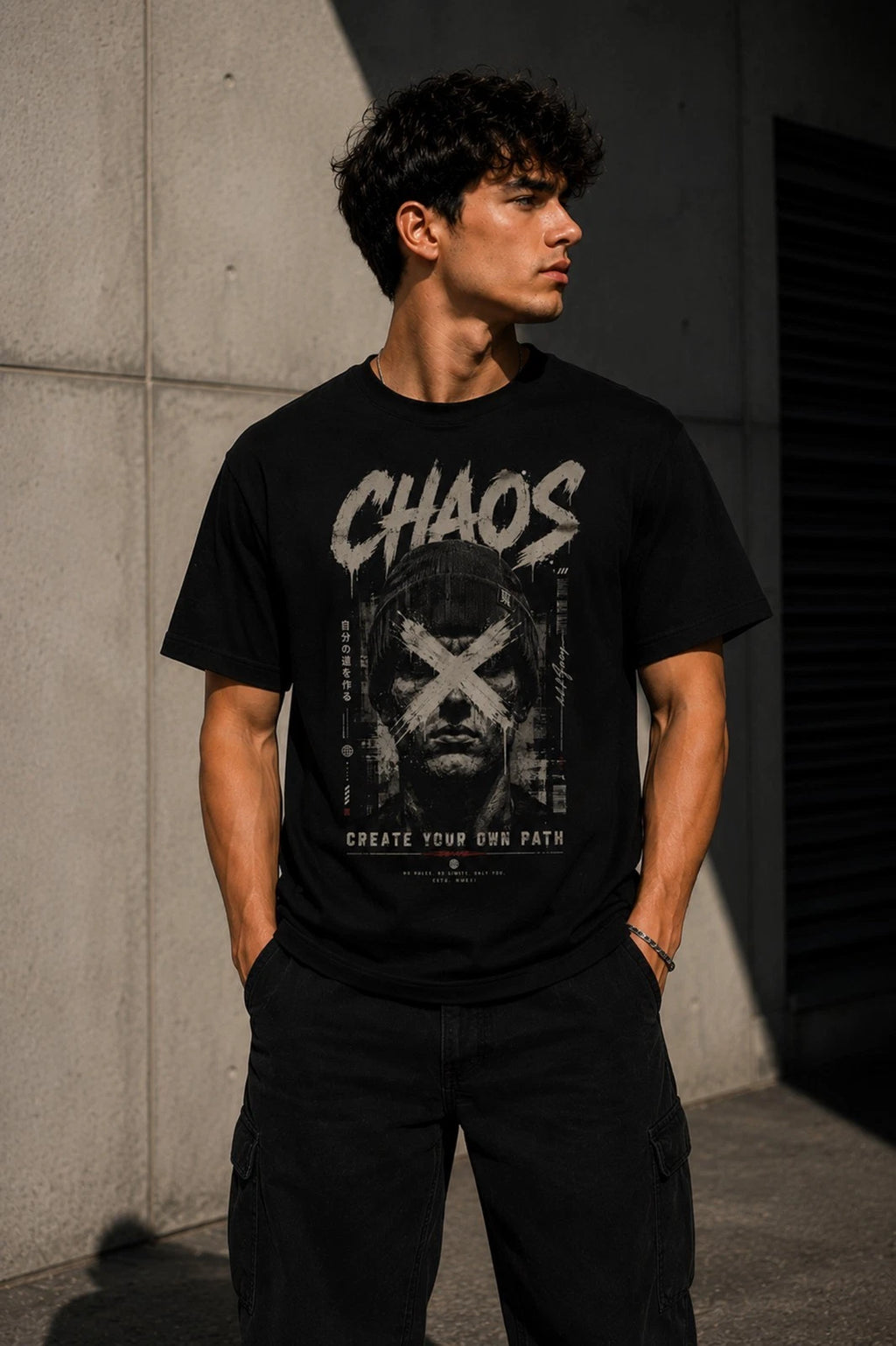 Chaos Create Your Own Path Premium Streetwear T-Shirt