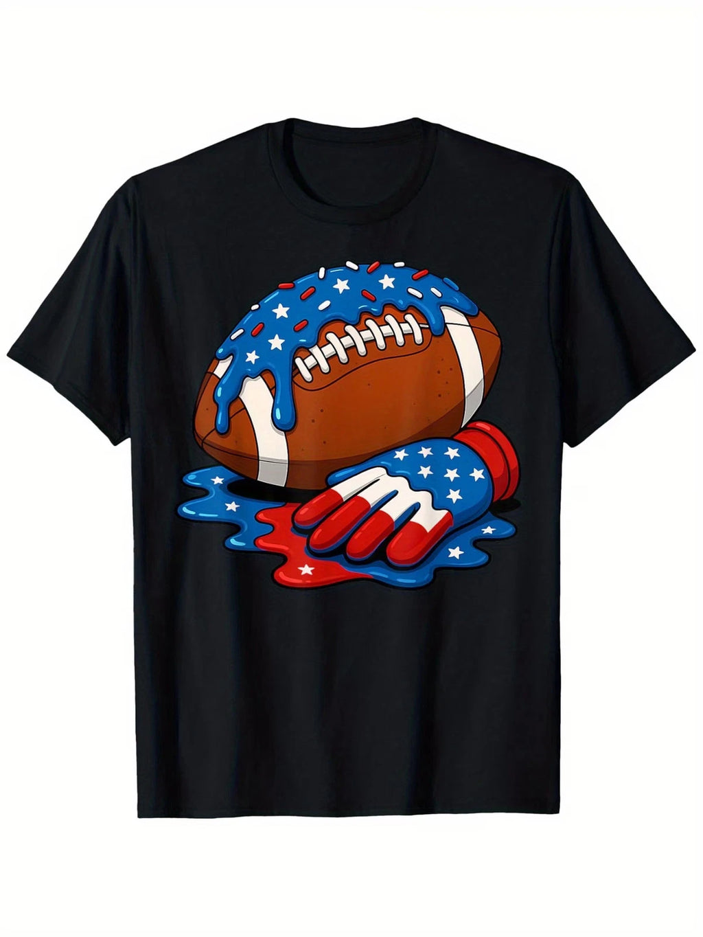 [Trendy Football T-Shirt] Breathable Comfortable Football Drip WR Lineman Ice Cr