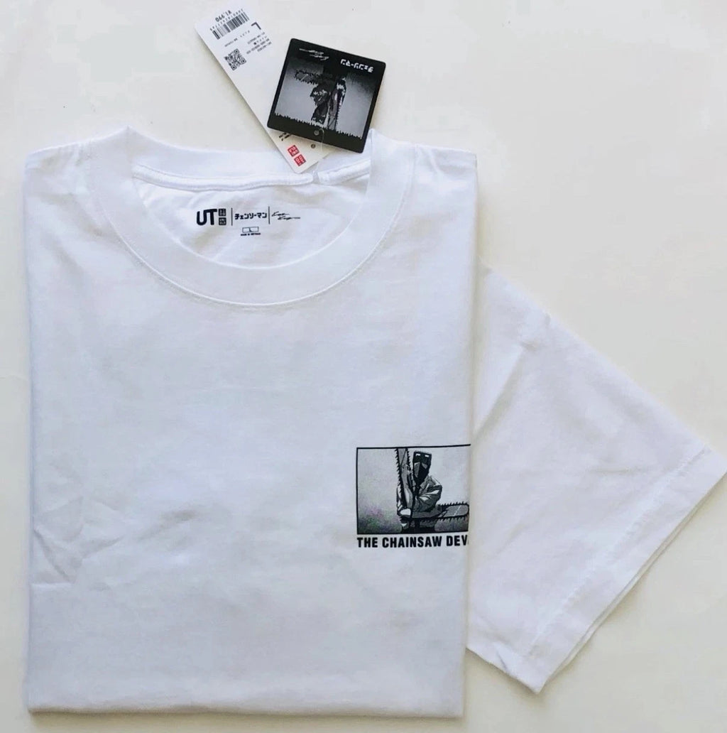 NWT UNIQLO OVERSIZED CHAINSAW KOSUKE KAWAMURA UTGRAPHIC T-SHIRTS | Size L Large