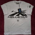 Hellstar Path to Paradise Tee Cream Mens Small NWT Y2K Streetwear Flame Logo